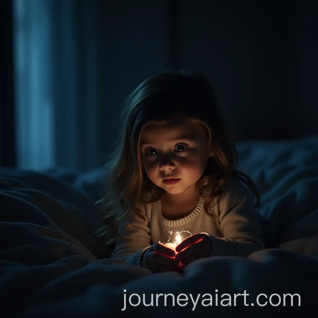 Little-Girl-Saying-Goodbye-to-Her-Mom-at-Night