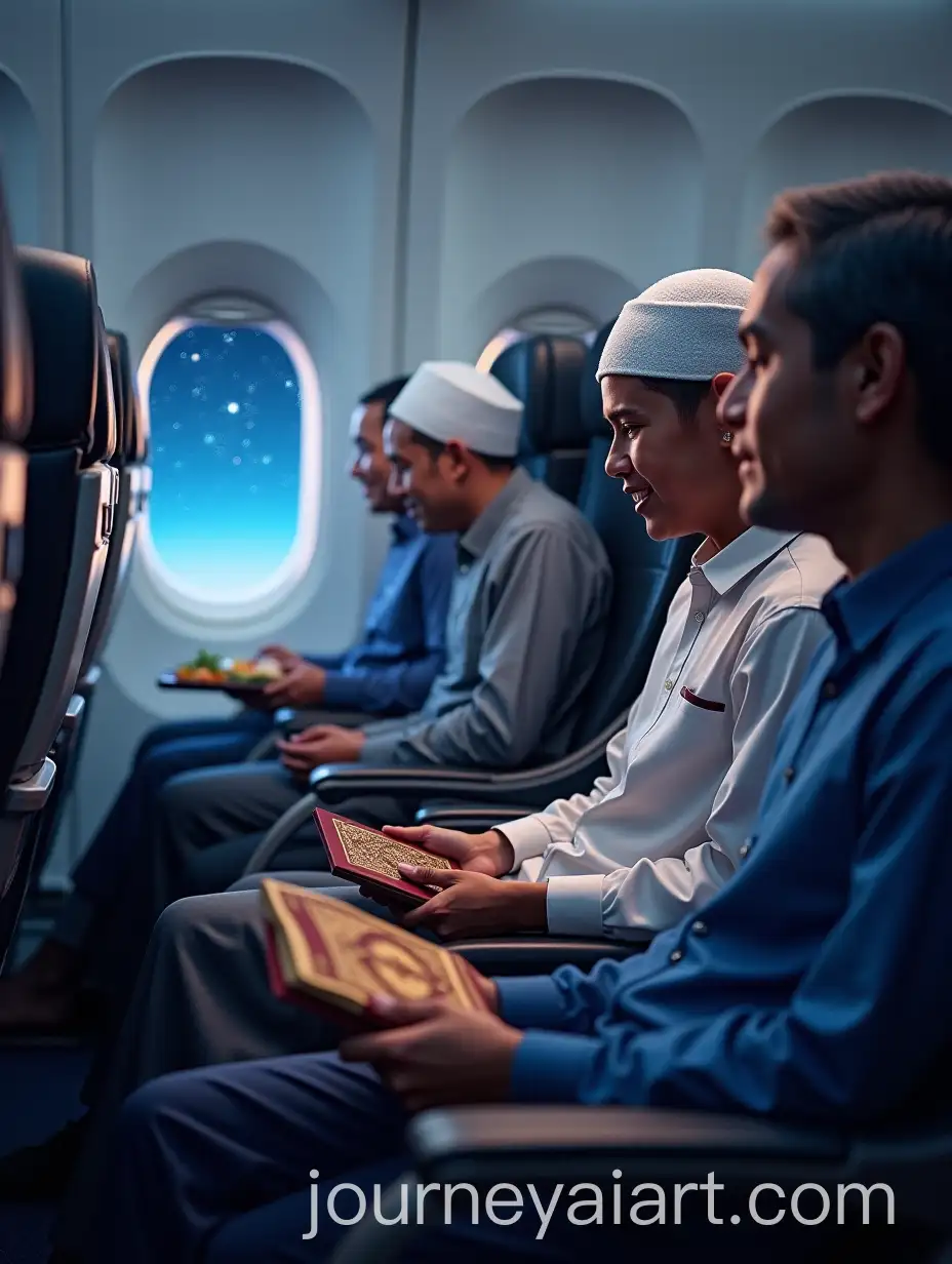 Passenger-HoldingAI-Image-Prompt-Expansion-Prayer-Book-and-Passport-on-Garuda-Indonesia-Flight-to-Jeddah