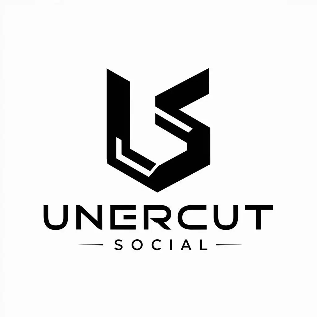 LOGO Design for Undercut Social Futuristic U and S Combination in Technology Industry