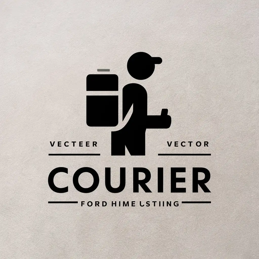 LOGO-Design-for-Courier-Minimalist-Vector-Design-with-Backpacker-Symbol