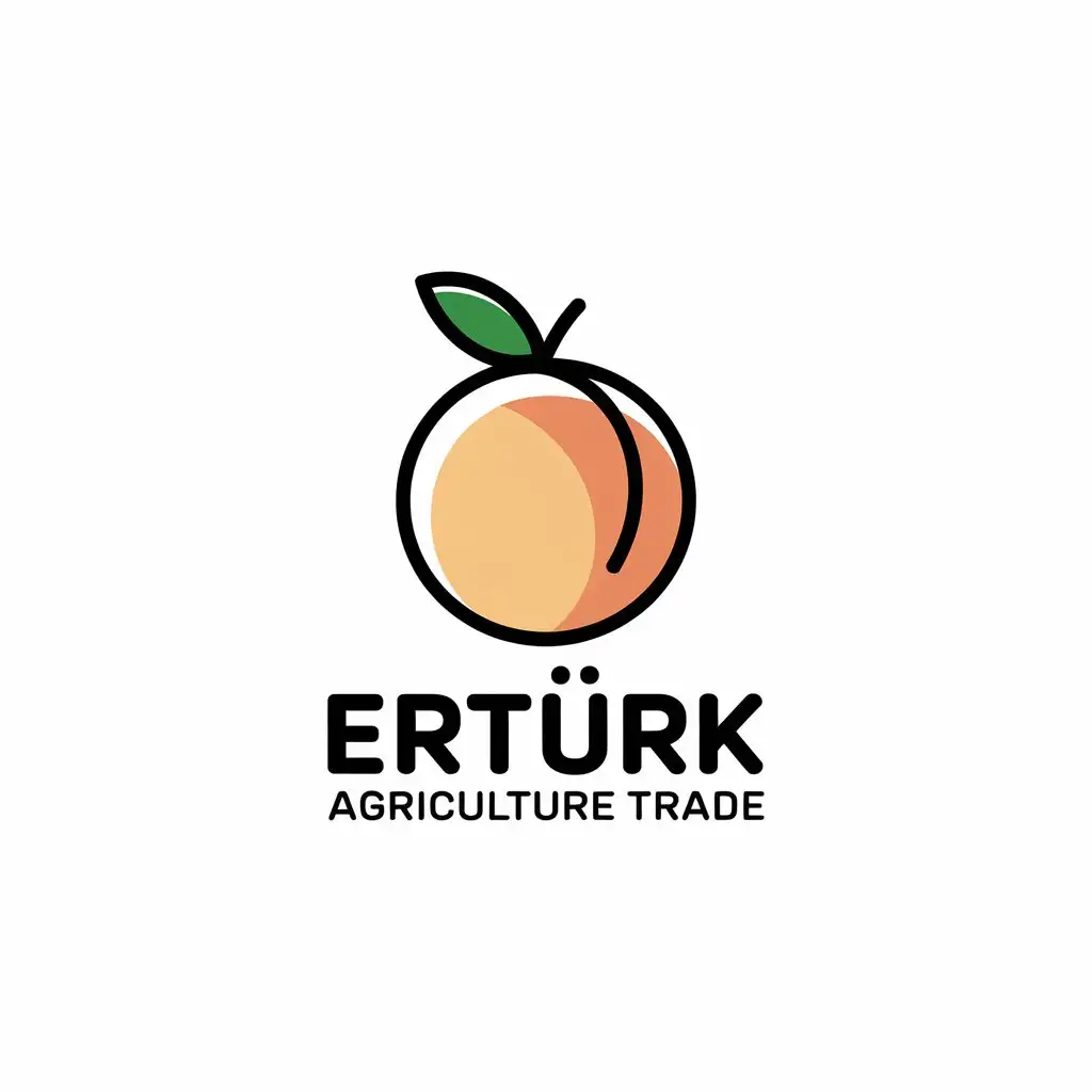 LOGO Design for ERTRK AGRICULTURE TRADE FruitInspired Vector Logo with Clear Background