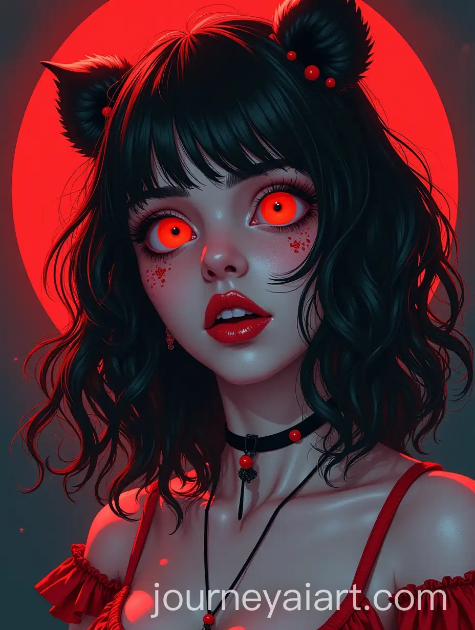 Uncanny-Vision-of-a-Retro-Sweet-and-Cool-Girl-in-a-Dark-Chaotic-Style