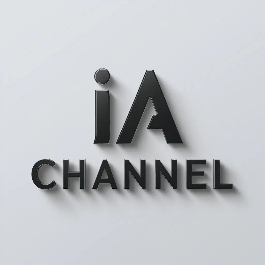 a logo design,with the text "channel", main symbol:Letters "IA",Moderate,be used in Entertainment industry,clear background