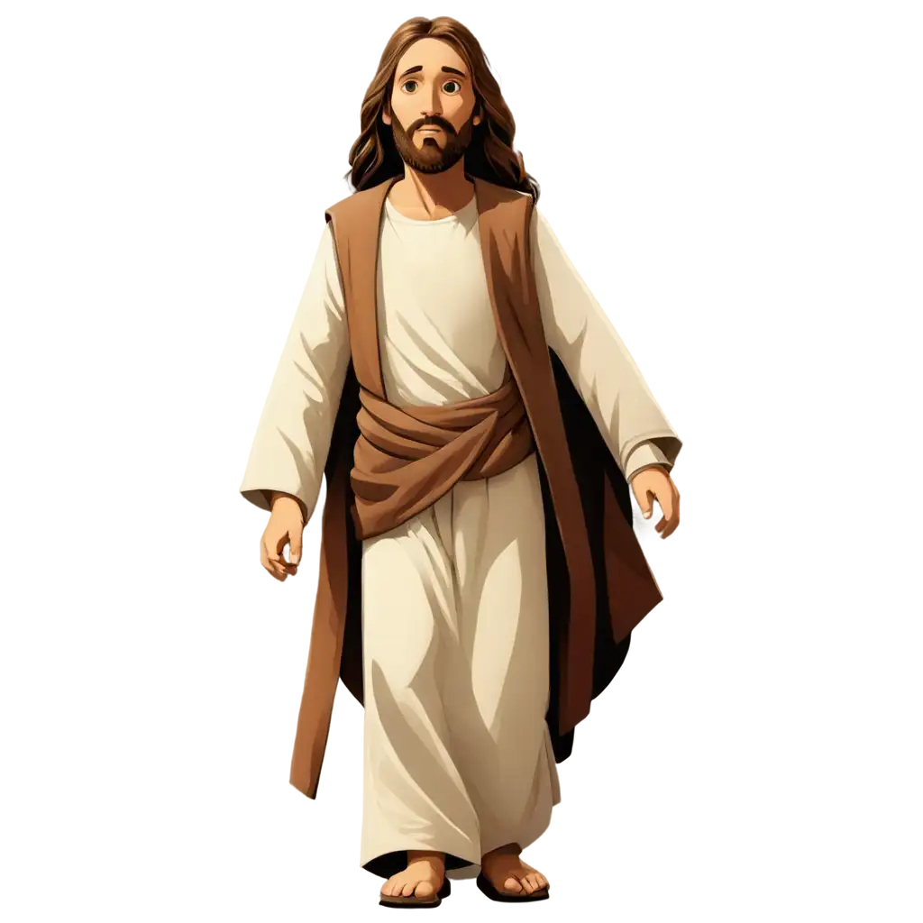Jesus-Cartoon-Walking-PNG-Image-forPNG-Image-Use-Scenarios-Creative-and-Educational-Uses-HighQuality-Format