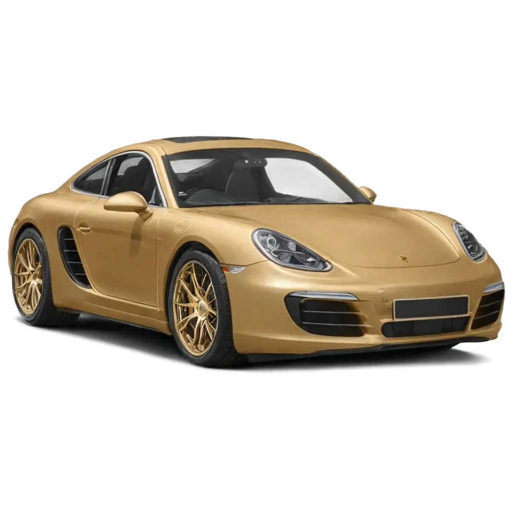 Gold-Porsche-Car-PNG-Image-HighQuality-Transparent-Design-for-Creative-Projects