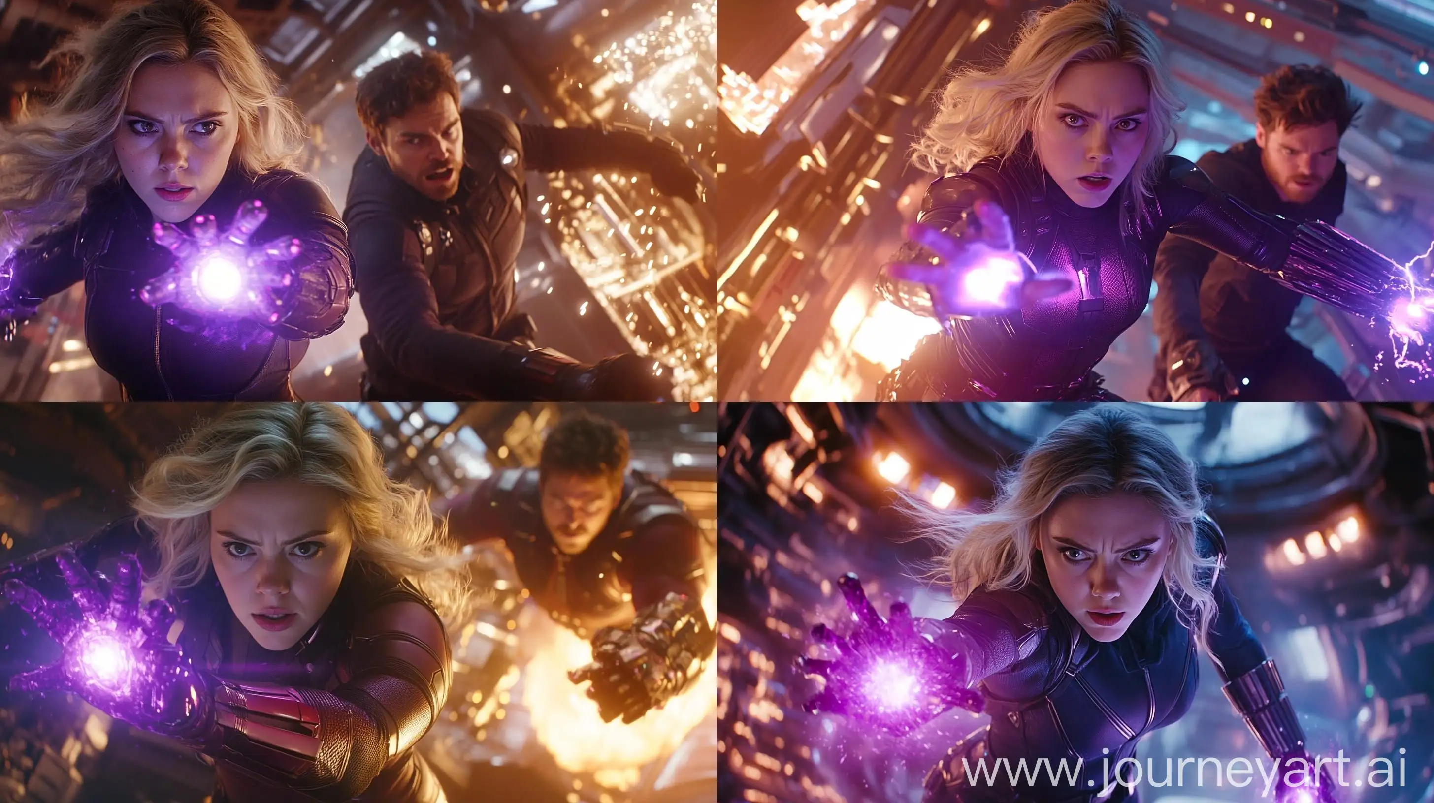 Yelena-Belova-Black-Widow-and-Bucky-Barnes-in-Avengers-Spaceship-Fight-Scene