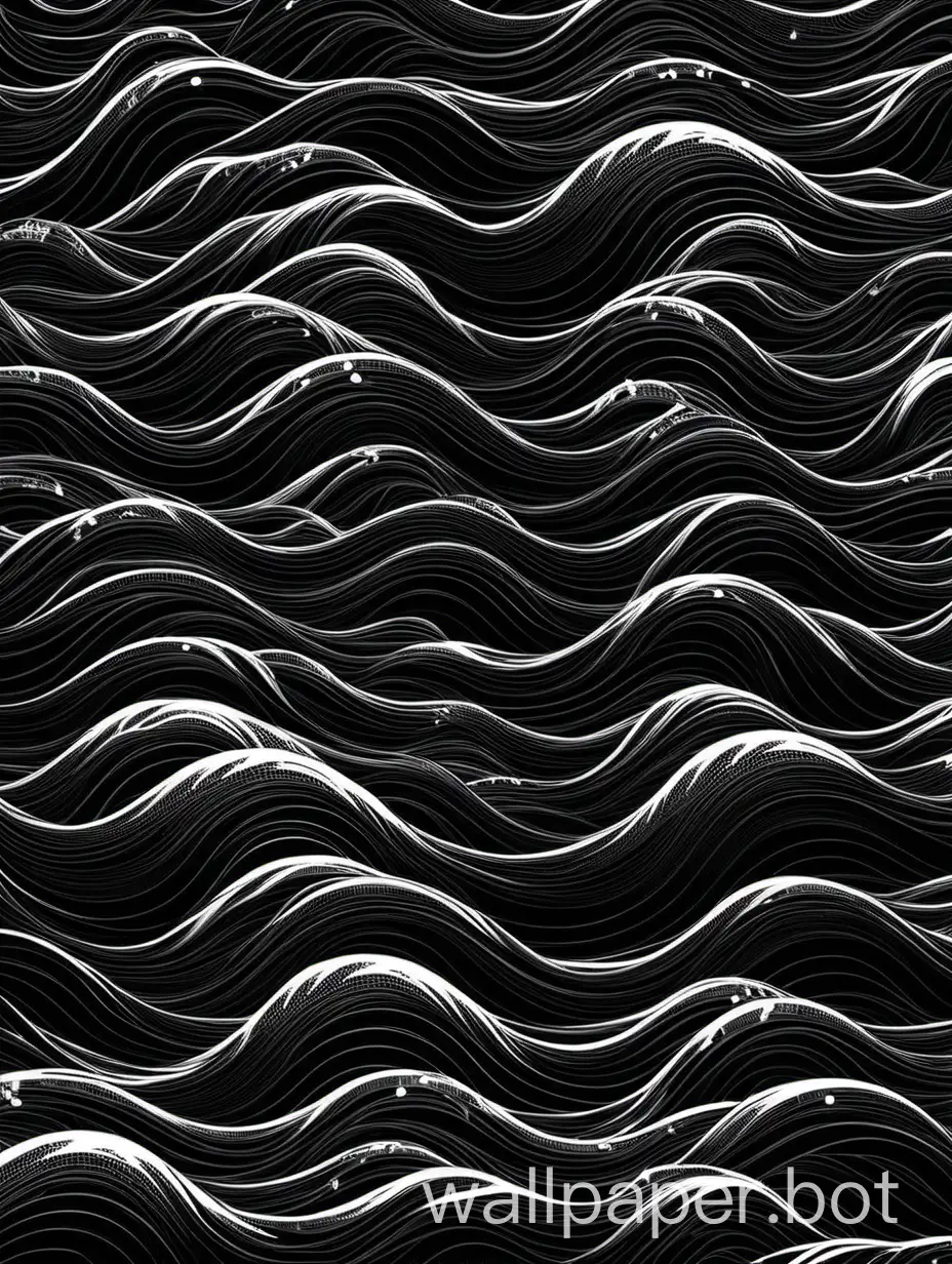 black wallpaper with waves, for laptop