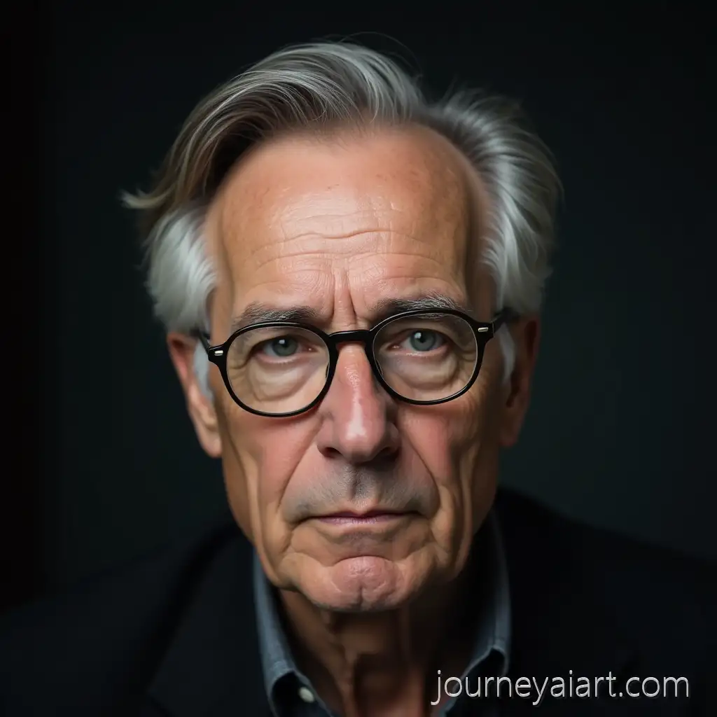 MiddleAged-Man-with-Dark-ClassicMiddleaged-man-portrait-Hairstyle-and-Glasses-1942-Style