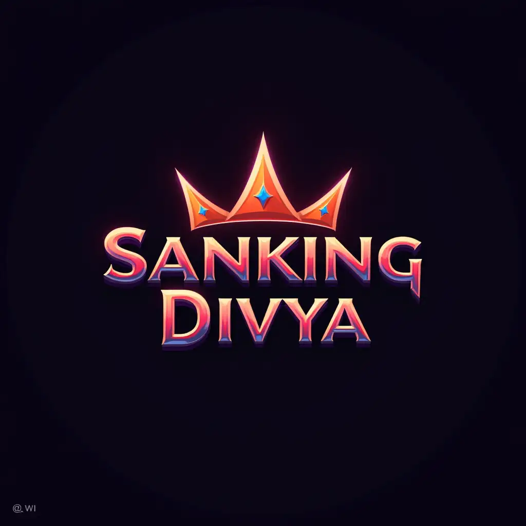 Sanking Divya name gaming logo