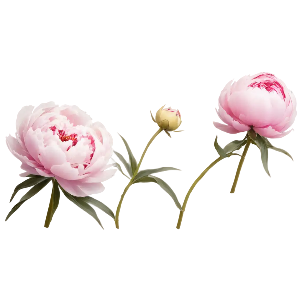 Tender-Pink-Natural-Peonies-PNG-Realism-Flower-Art-for-Digital-Use