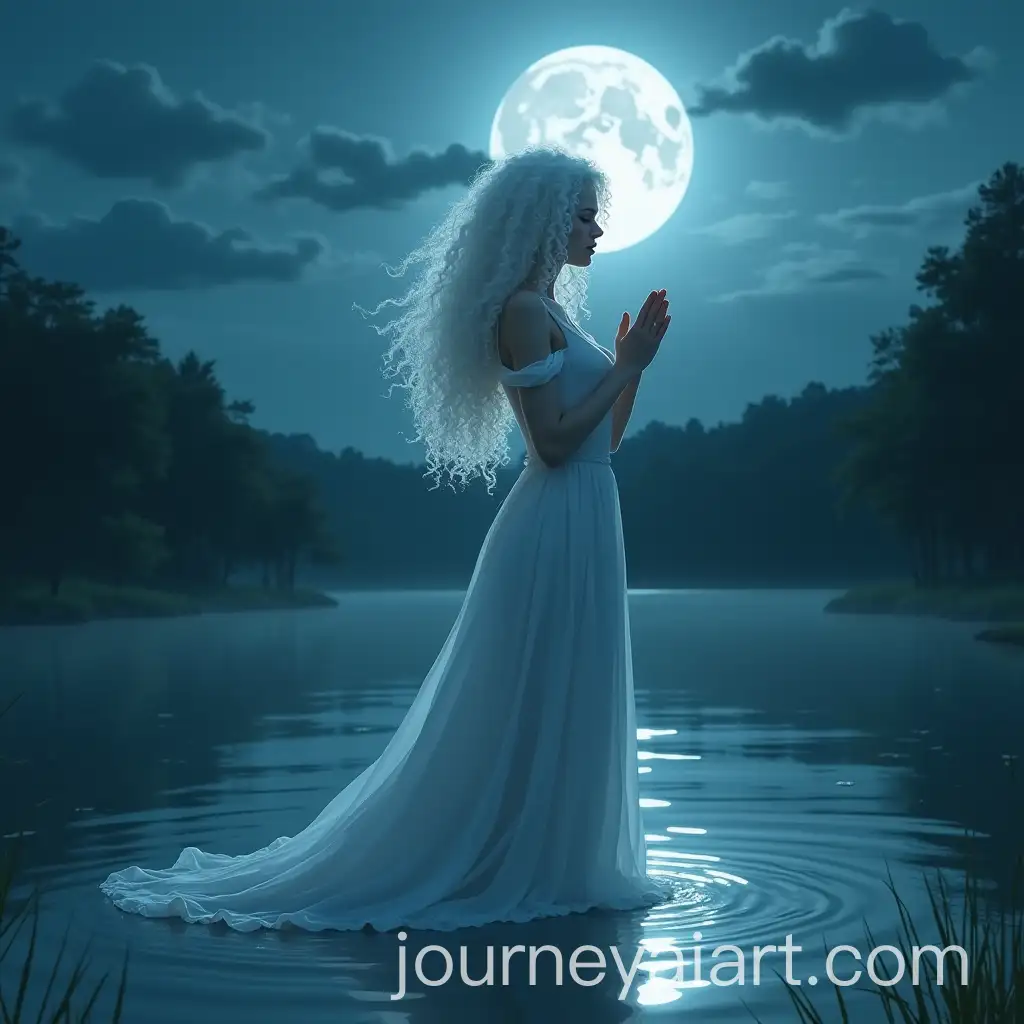 Gloomy-Coquette-Praying-by-the-Moonlit-Lake