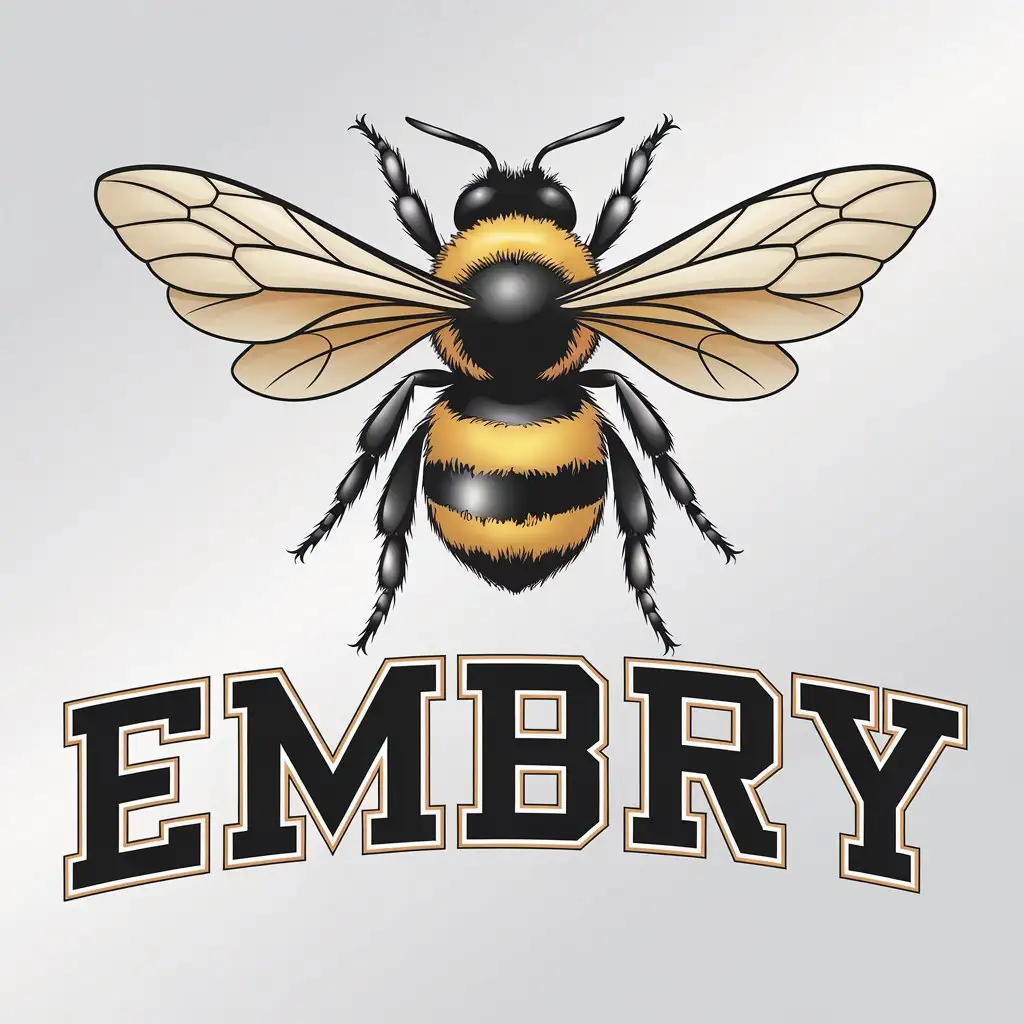 LOGO Design For Embry Bumblebee Vector Logo on Clear Background