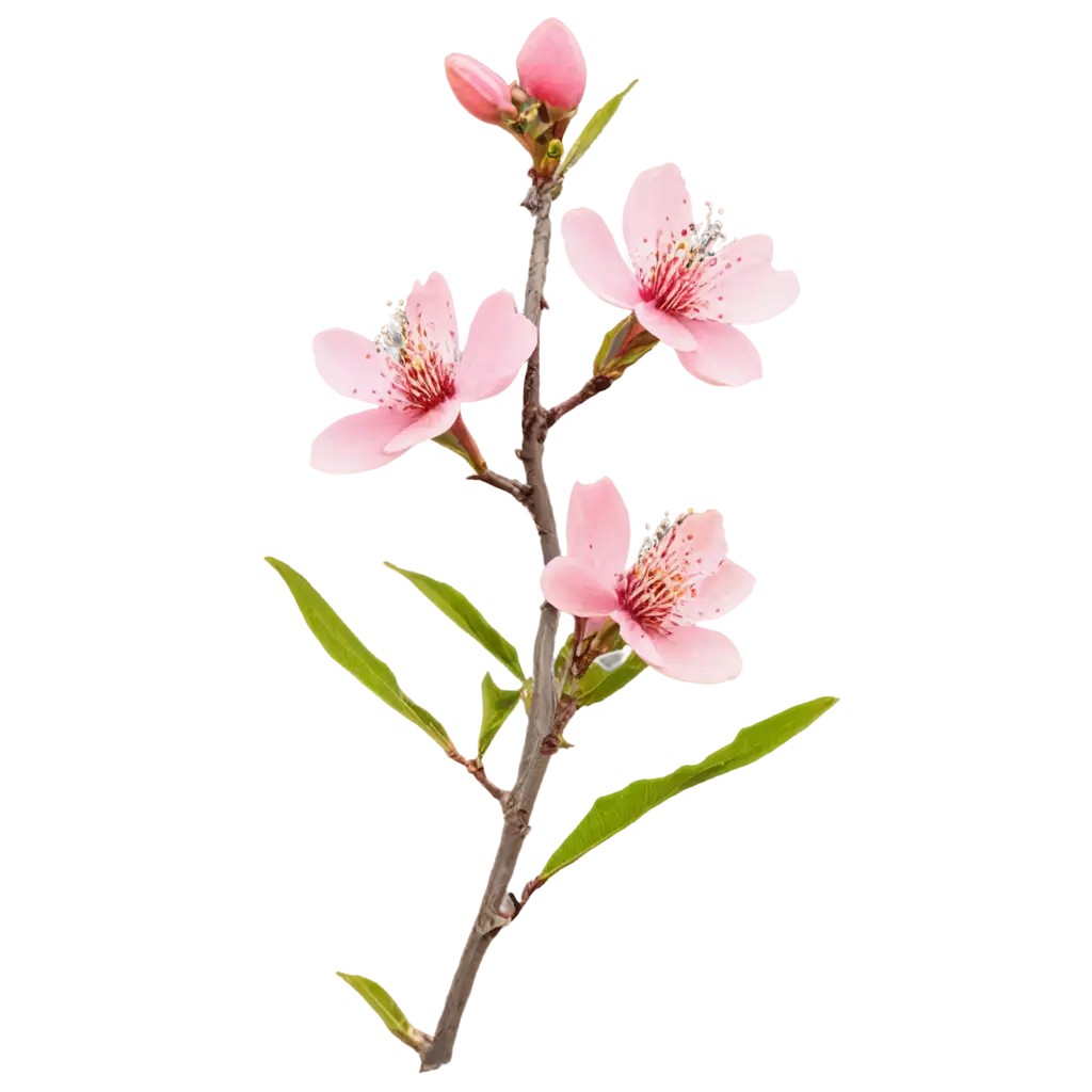 PNG-Image-Flower-of-Peach-Tree-AIGenerated-Artwork