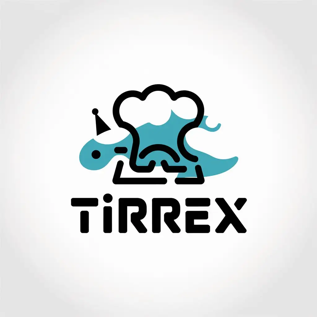 LOGO Design for Tirrex Vector Logo Featuring Dinosaur Clay Hangover Cure