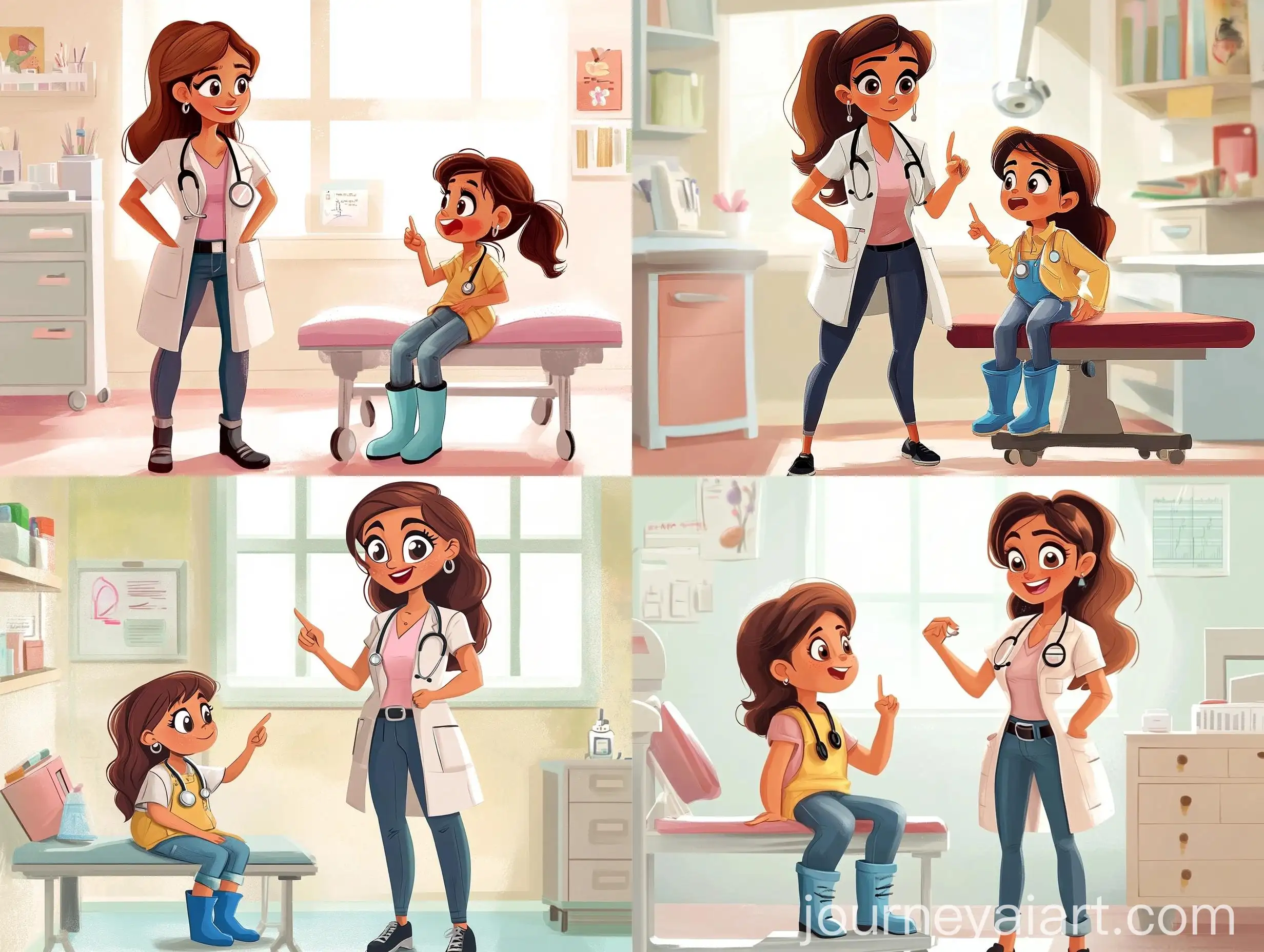 Doctor-Ana-Examining-Girl-with-Sore-Throat-in-Medical-Office