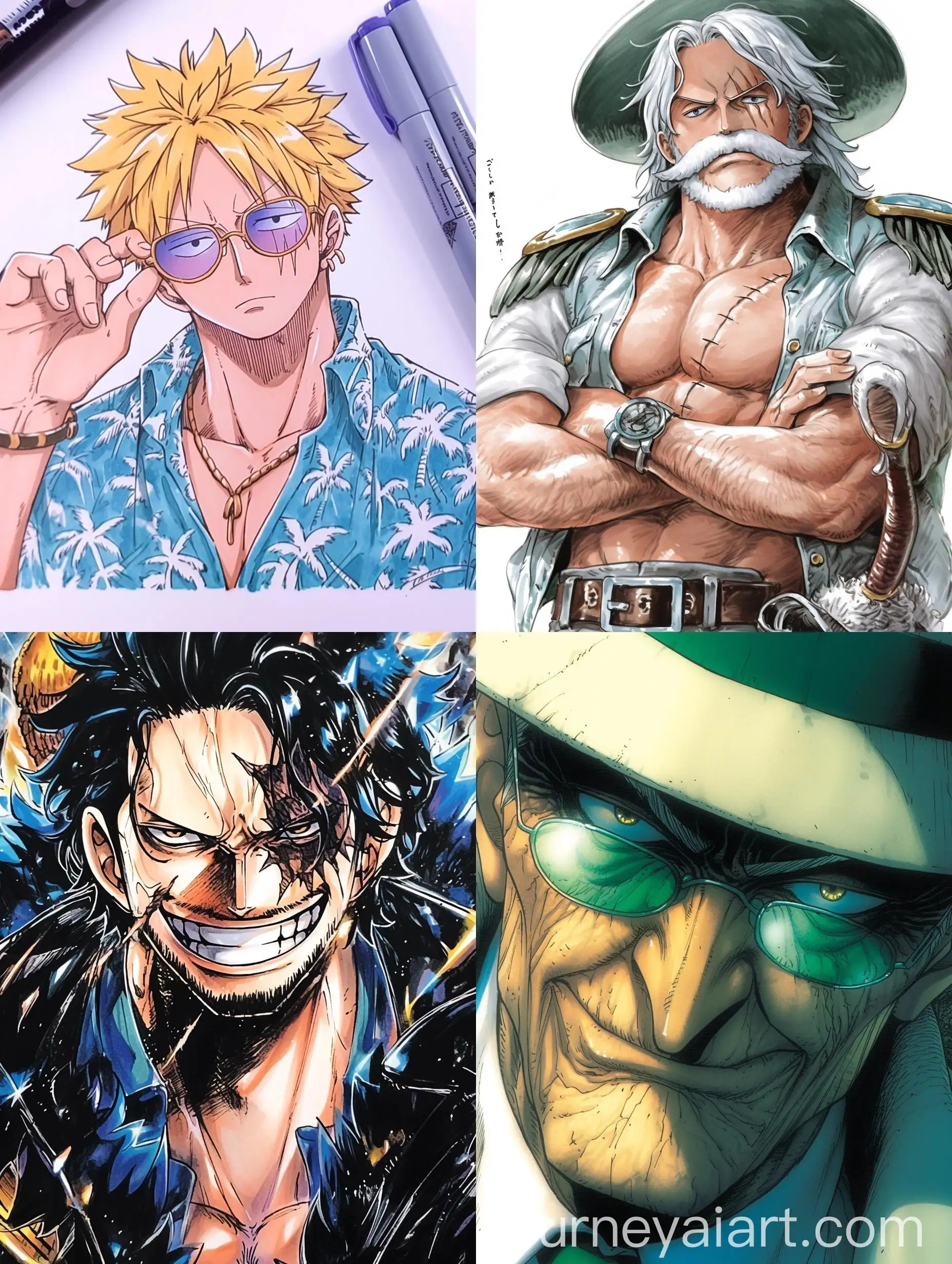 Golden-Masked-Man-in-Vibrant-Manga-Style-Artwork