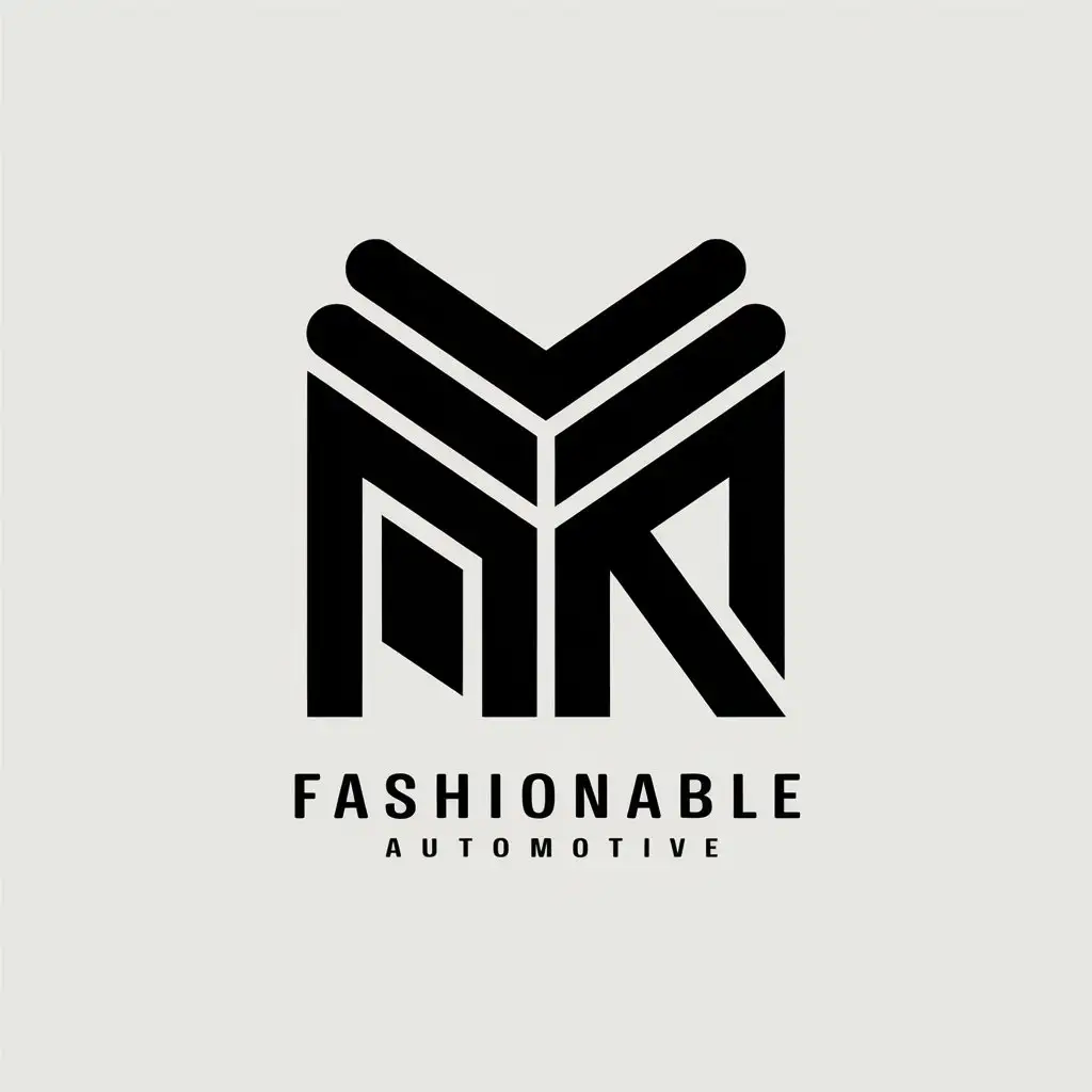 a vector logo design,with the text "fashionable", main symbol:Mok,Moderate,be used in Automotive industry,clear background