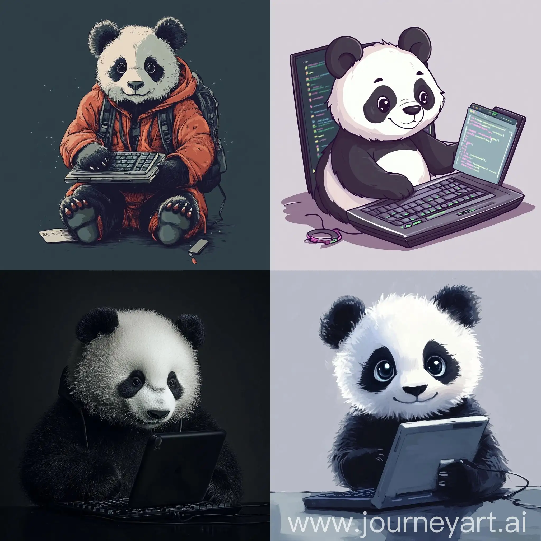 Adorable-Panda-Programmer-Coding-in-Virtual-Reality-Environment