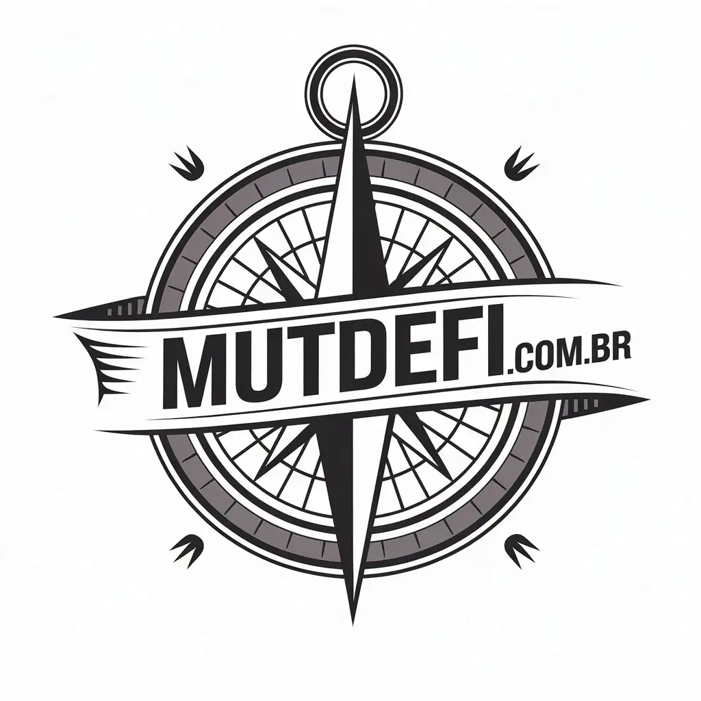 LOGO Design for mutdeficombr Vector Compass Theme on Clear Background