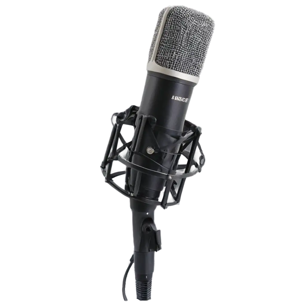 Studio-Microphone-PNG-Image-HighQuality-Illustration-for-Audiovisual-Content