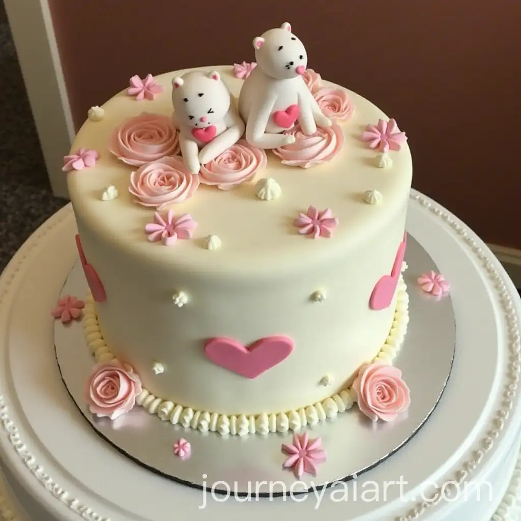 Colorful-Engagement-Cake-Decorated-with-Floral-Accents