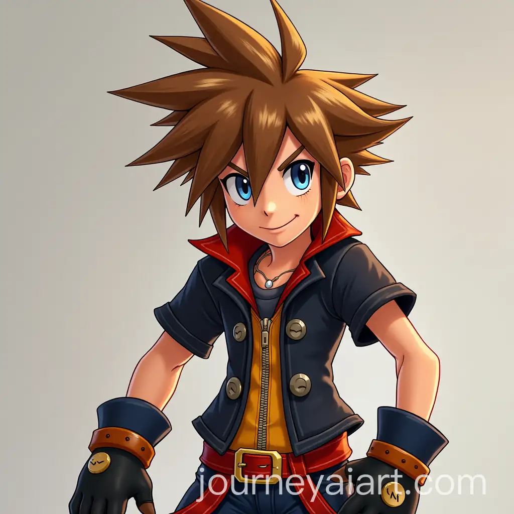 Sora-from-Kingdom-Hearts-2-in-Dynamic-Pose-with-Keyblade