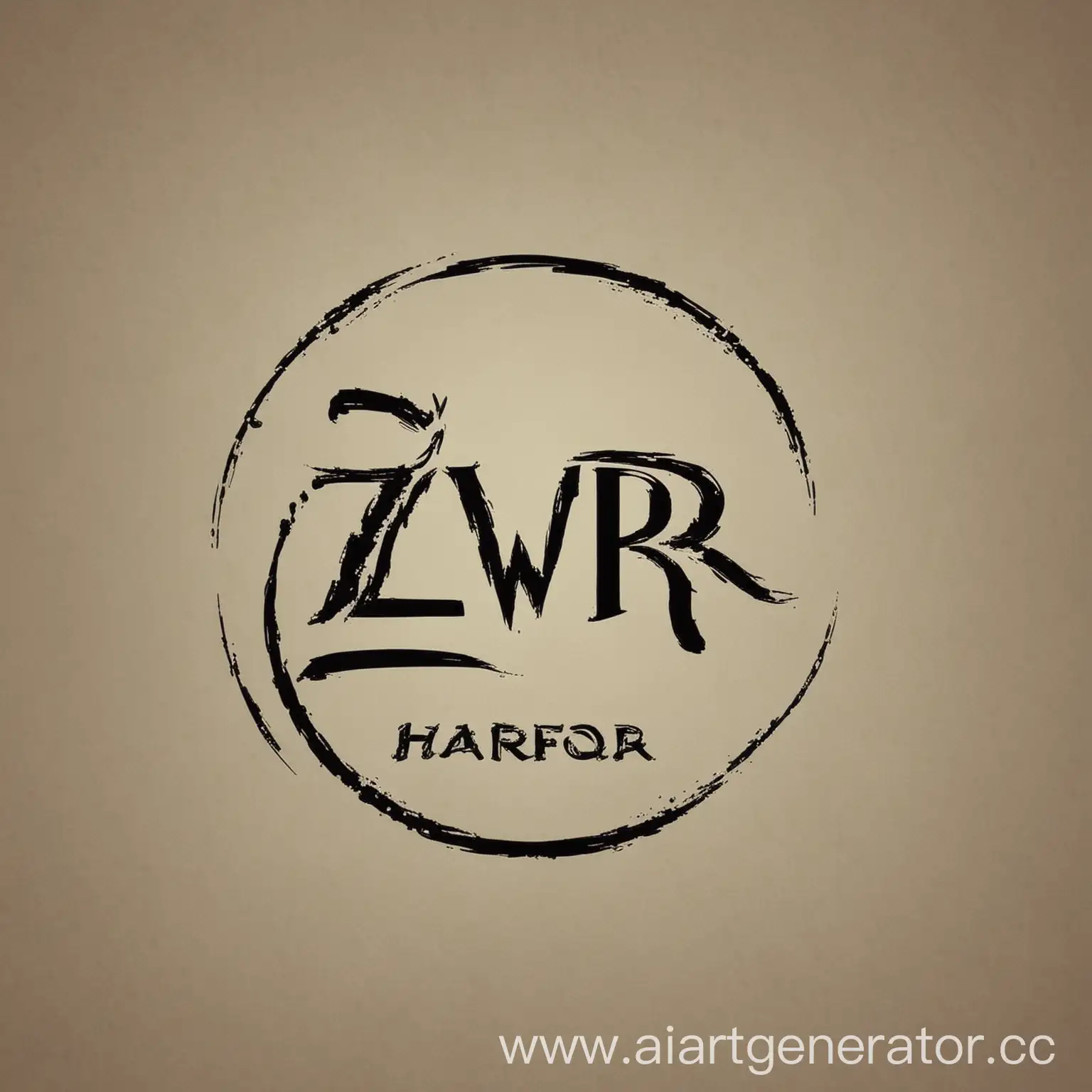 I want a logo for a beauty parlor with the word ZWR