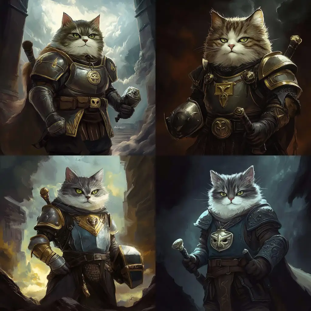 Humanoid-Cat-Paladin-in-Full-Armor