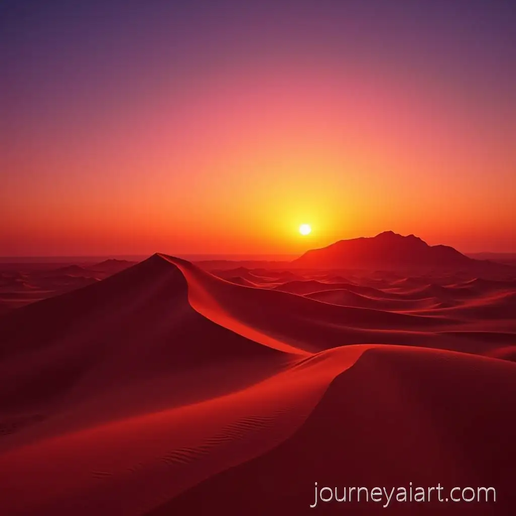 Vibrant-Sunset-Over-Saudi-Arabian-Desert-Dunes-with-Golden-Sands-and-Dramatic-Sky