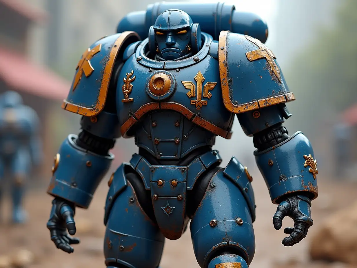 warhammer 40 k spacemarines ultramarines in servo armor