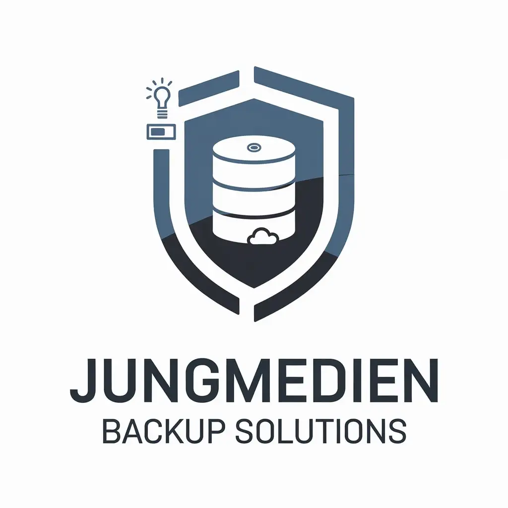 LOGO Design for JungMedien Backup Solutions Shield with Storage for IT Industry