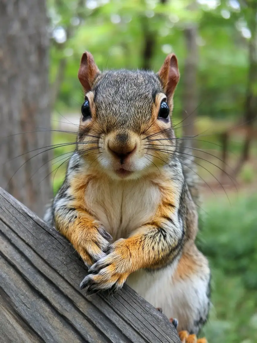 Closeup-of-a-Georgia-Squirrel-with-Fingers-Crossed-for-Good-Luck