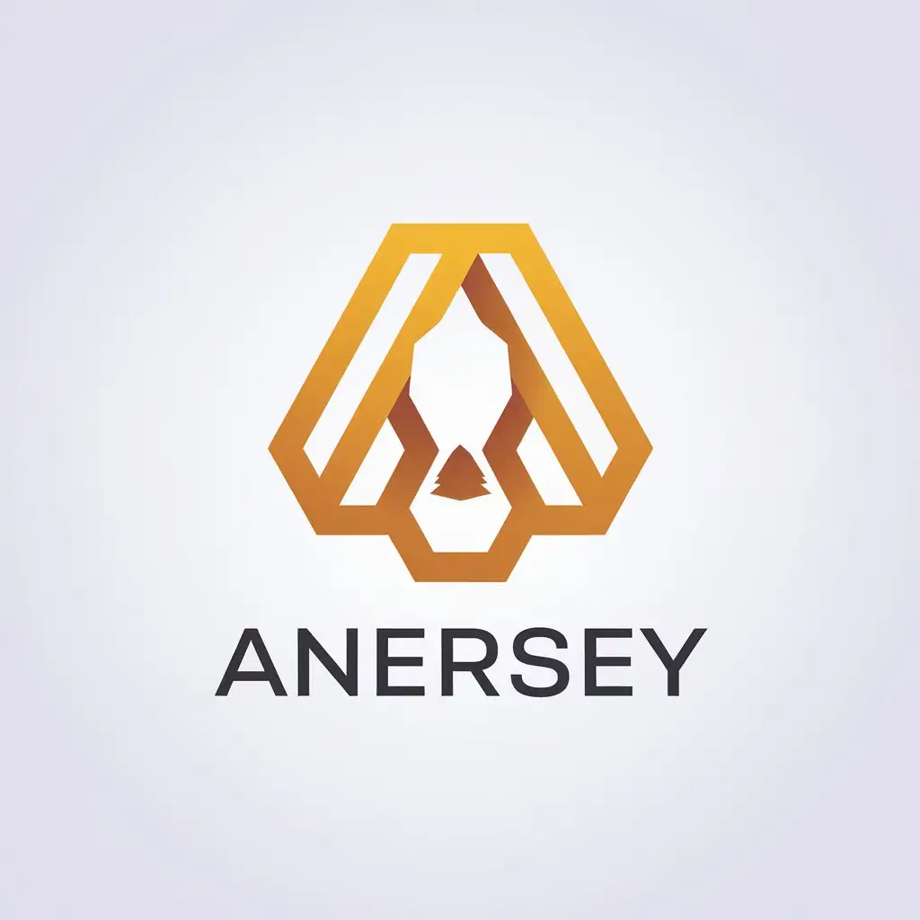 LOGO Design for ANERSEY Modern Unique Minimalist 2024 Style with Clear Background