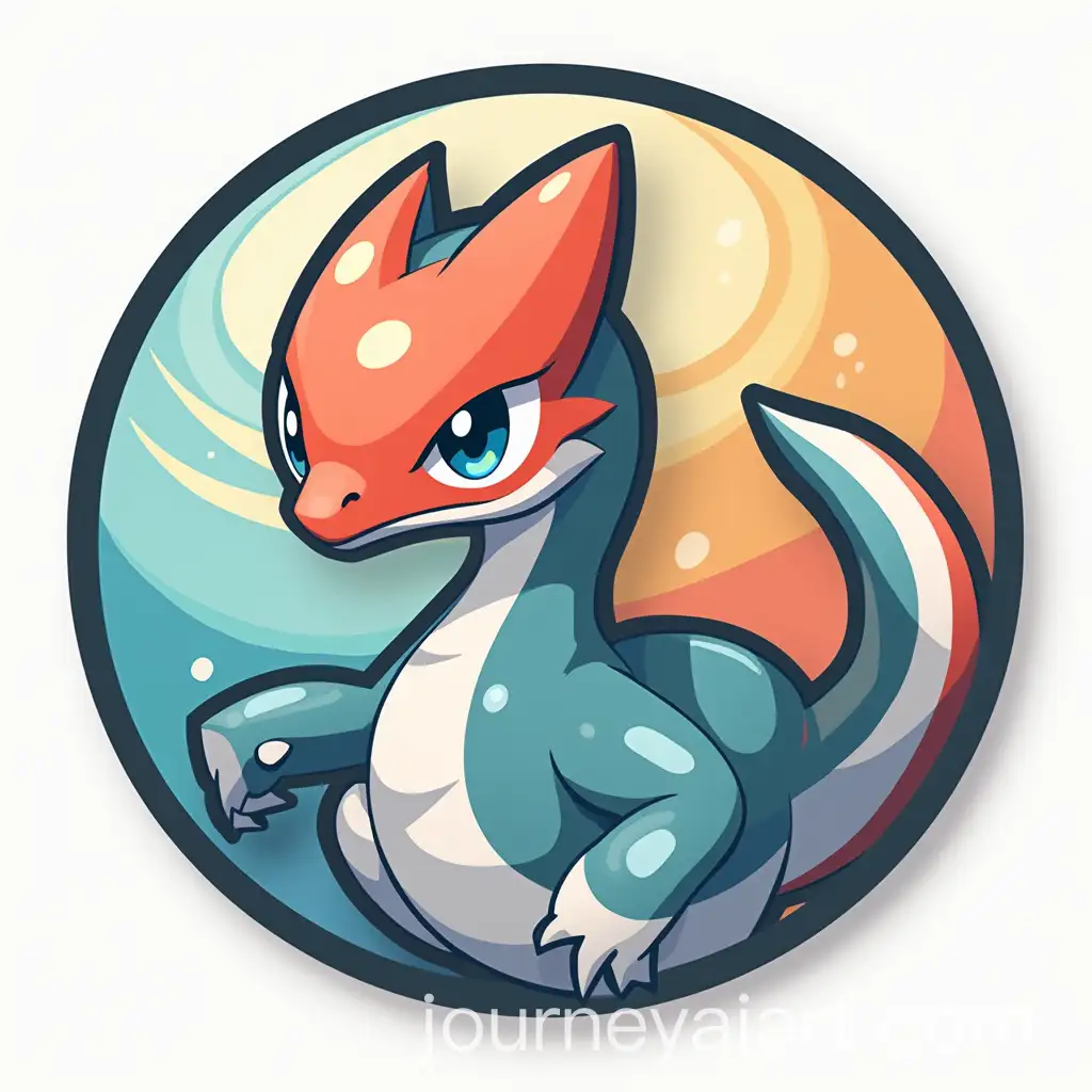 Elegant-Circular-Logo-Featuring-Pokmon-Milotic