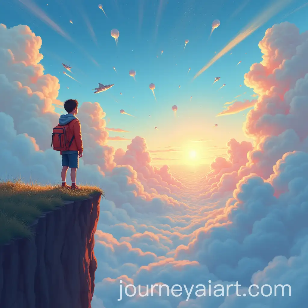 Young-Dreamer-on-Cliff-Edge-with-Aspirational-Sky-Visions