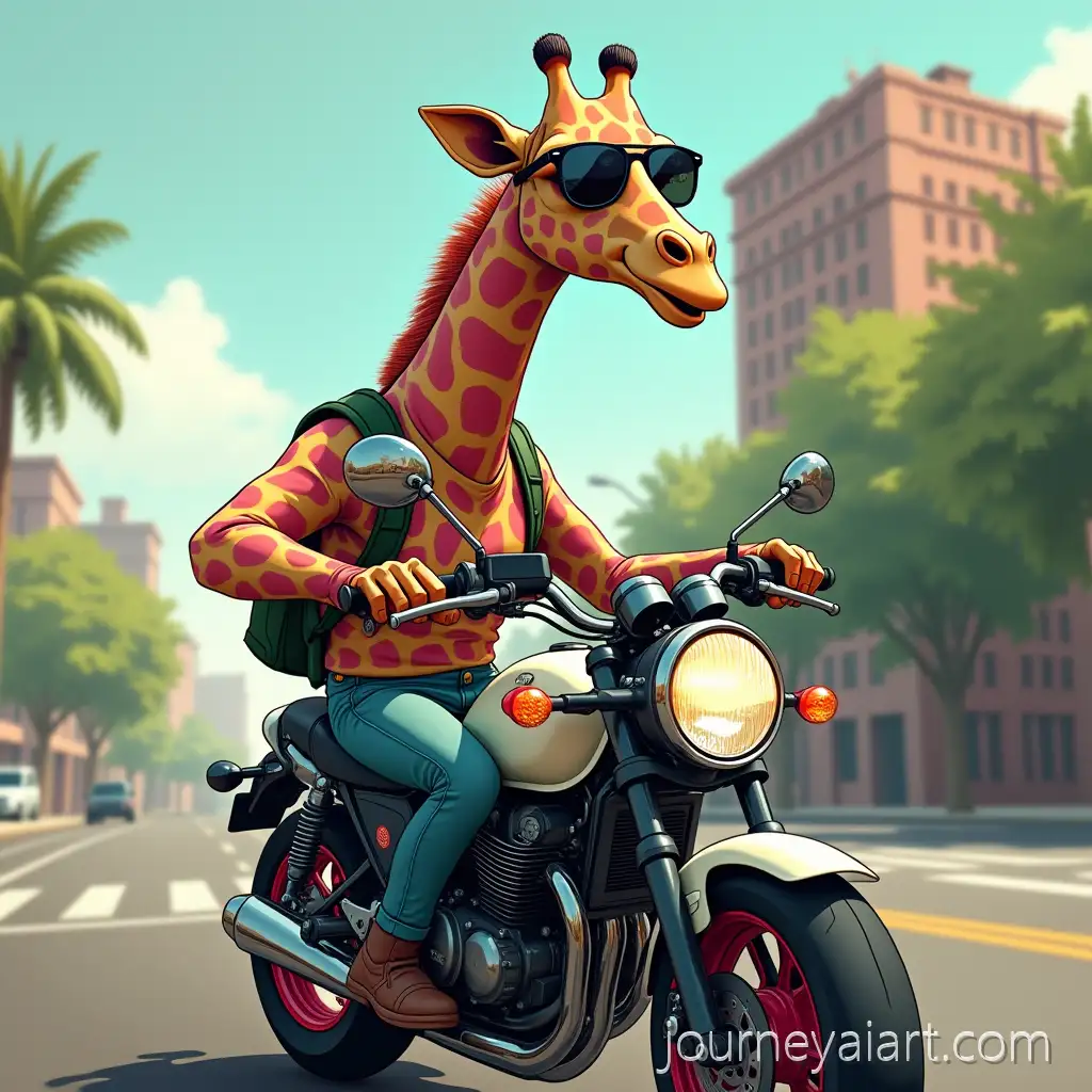 Giraffe-in-RayBanAI-Image-Prompt-Expansion-Sunglasses-Riding-Suzuki-GT-1000X-Through-Gotham-City