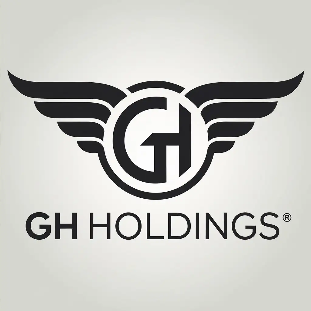 LOGO Design for GH HOLDINGS VectorBased with Clear Background Modern and Distinct from LineQuest Gridhawk