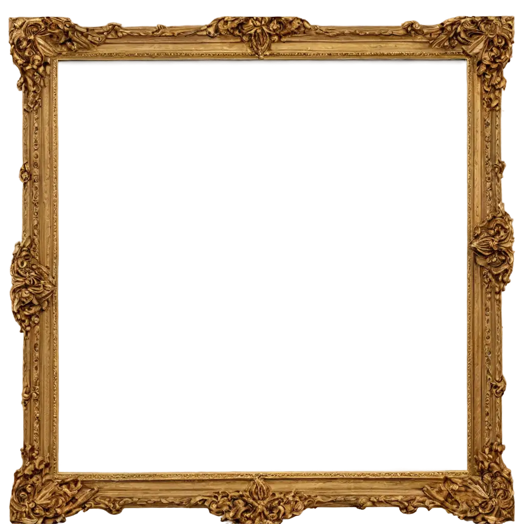Antique-Carved-Gilded-Frame-PNG-Image-Neoclassical-Full-Picture-Frame-for-Elegant-Design