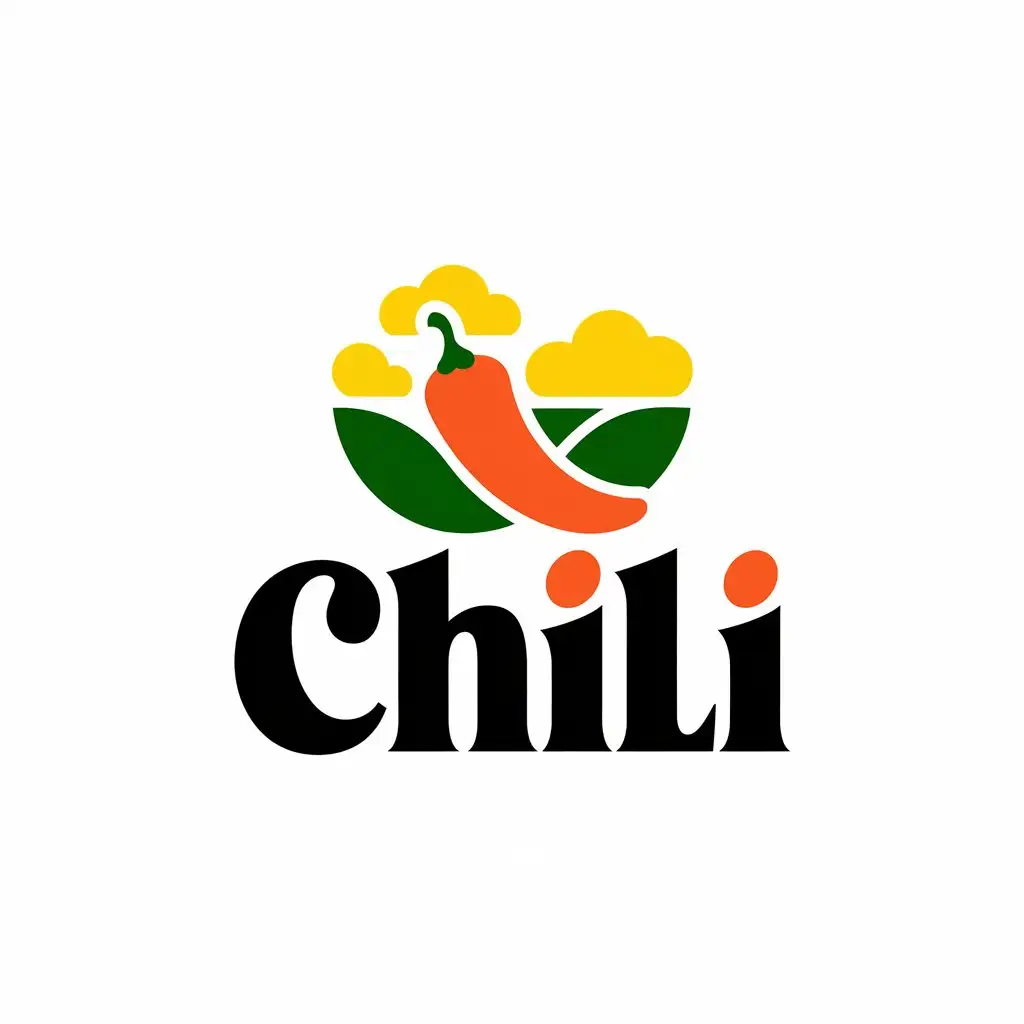 LOGO Design For Chili Pepper Lemon Clouds Vector Logo for Retail Industry