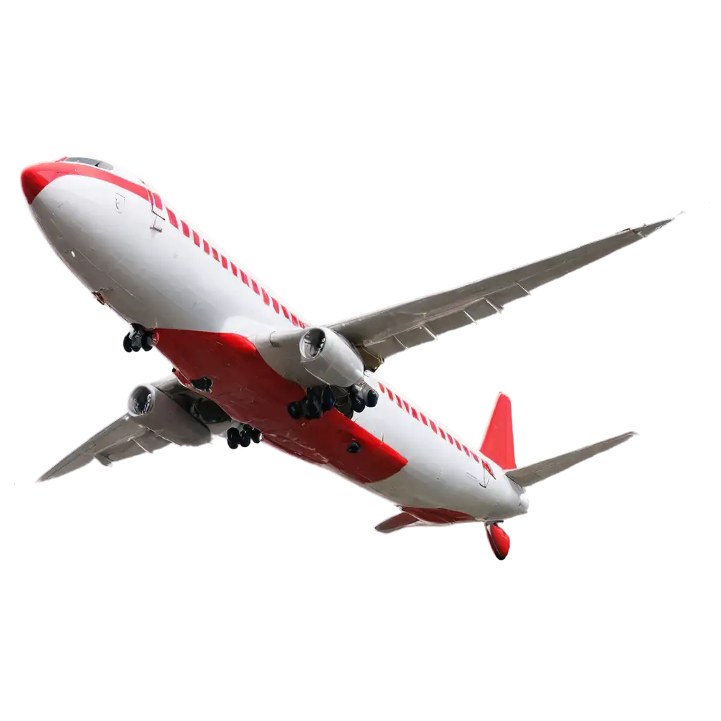 Flying-Airplane-PNG-in-Red-and-White-HighQuality-Transparent-Image-for-Versatile-Use