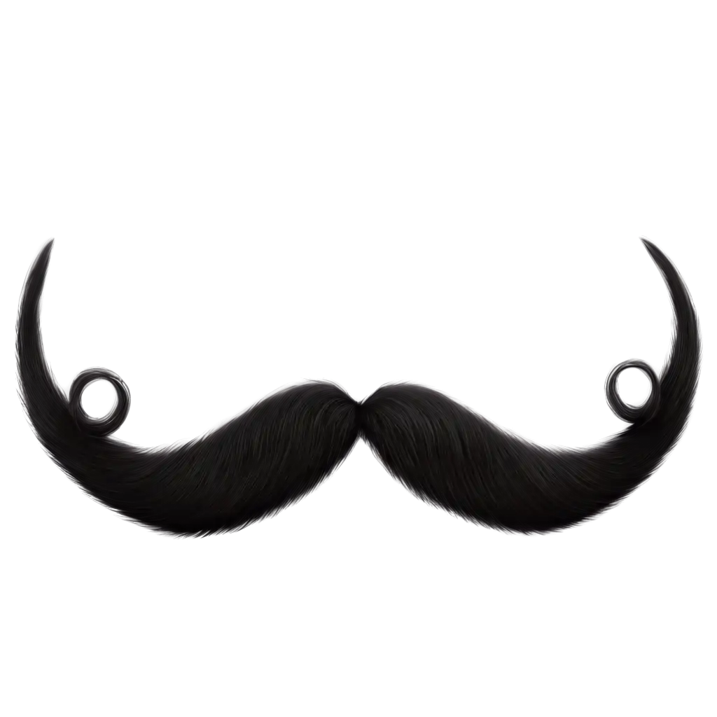 Mustache-Fur-PNG-Image-Black-Color-with-No-Realistic-Face