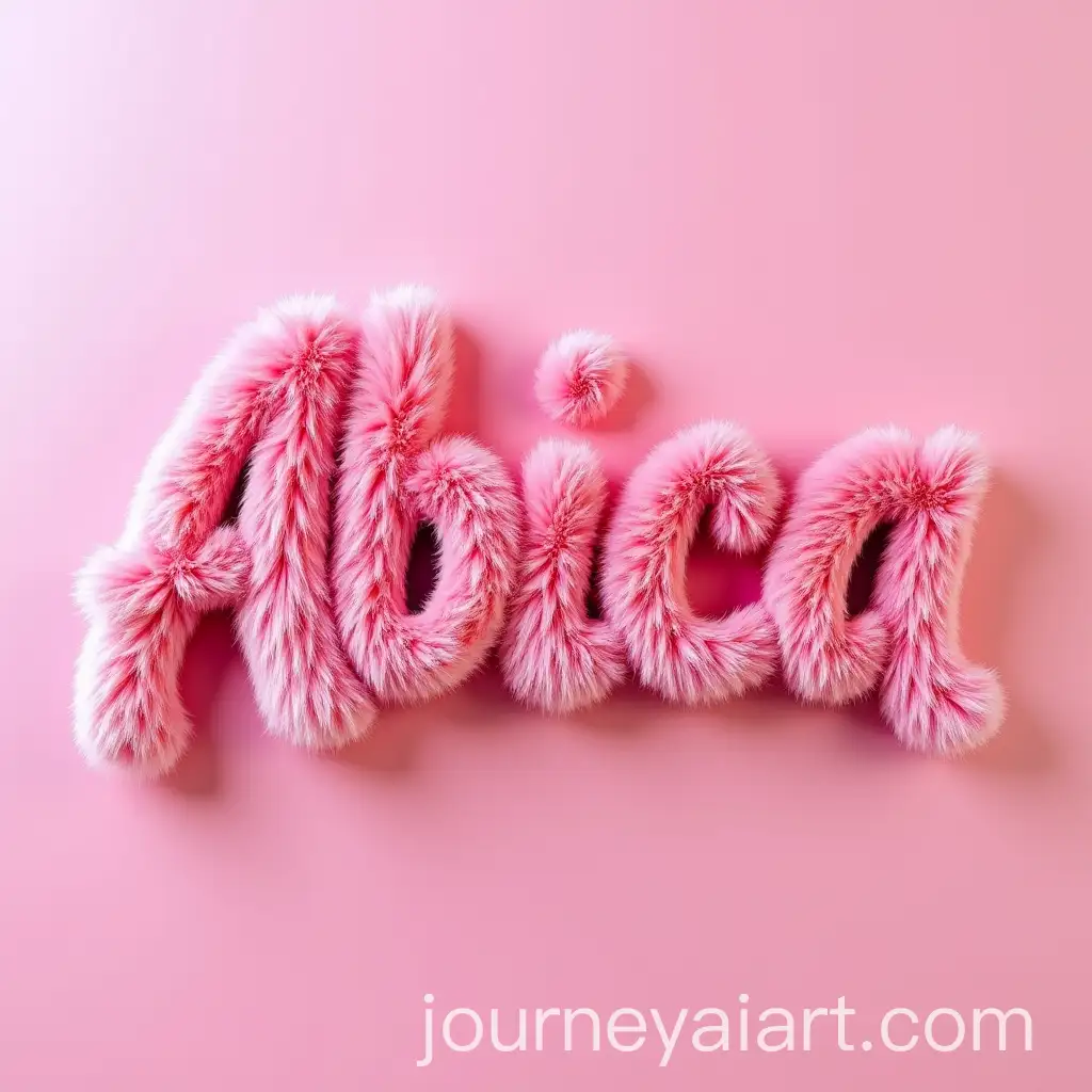 3D-Abica-Writing-Effect-in-Pink-Fur-Texture