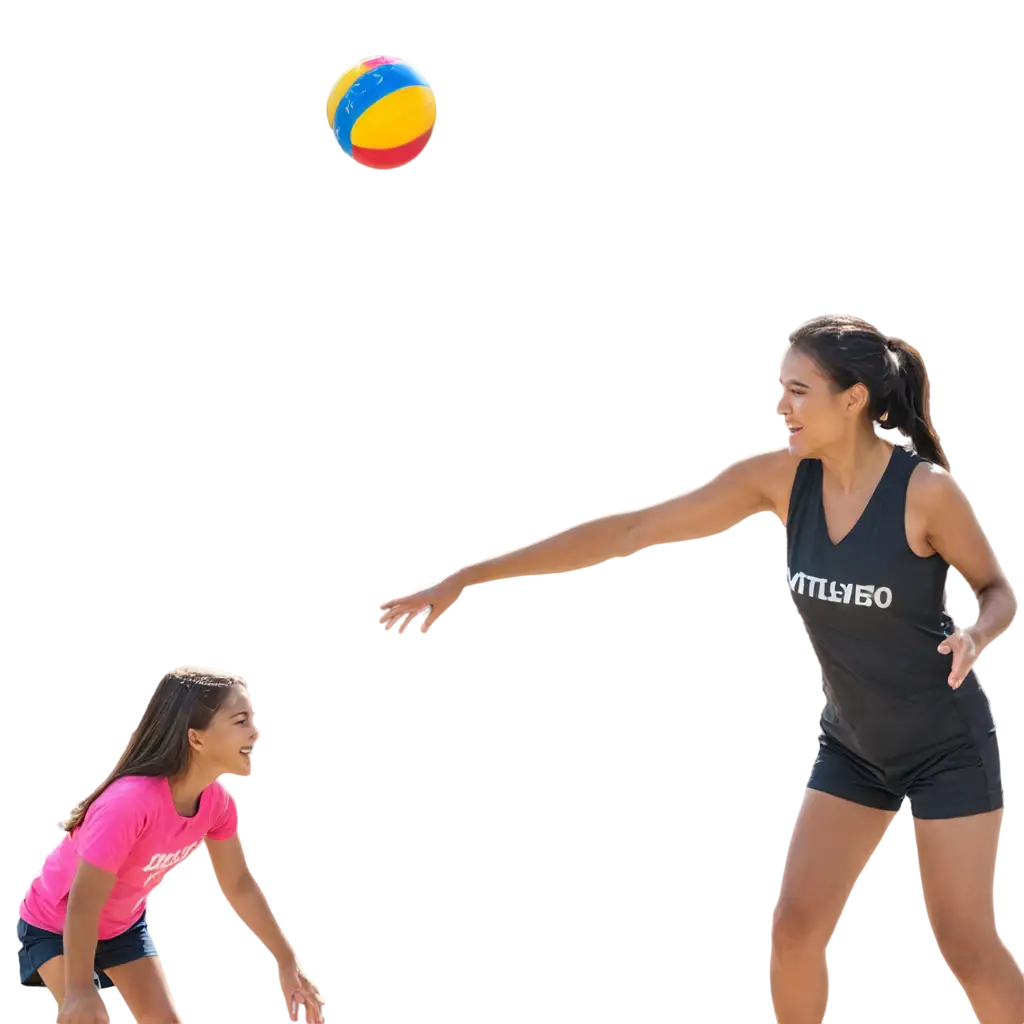 Mom-and-Daughter-Playing-Volleyball-PNG-HighQuality-Action-Sports-Image-for-Your-Creative-Needs