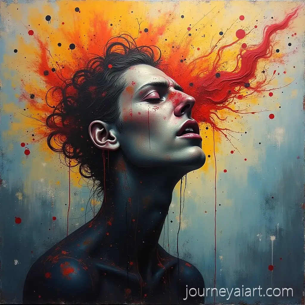 Abstract-Art-Depicting-Emotional-Turmoil-andAI-Art-Prompt-Expansion-Pain-Generated-by-Ignorance