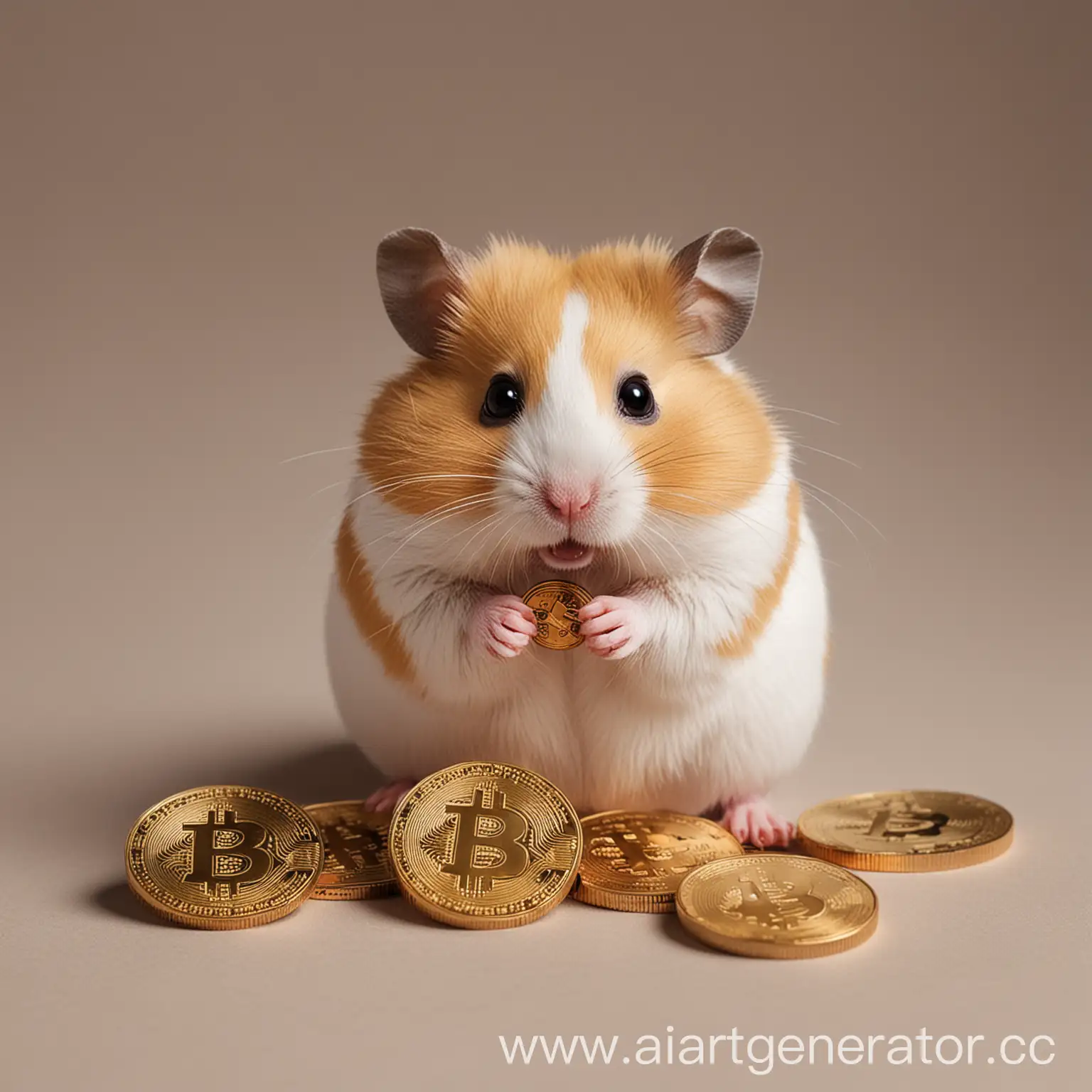 Hamster-Holding-Bitcoin-Cryptocurrency