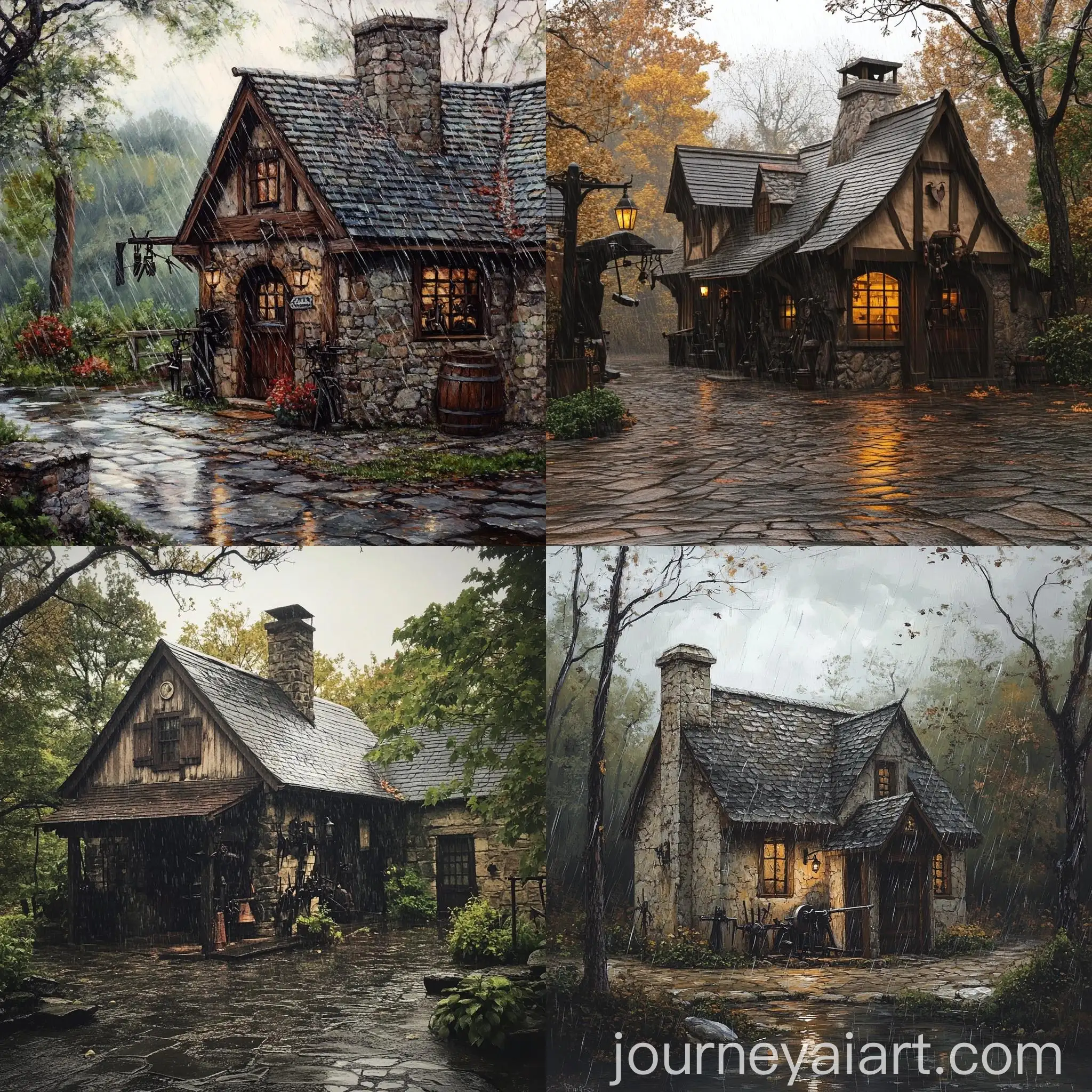 Blacksmiths-House-on-a-Rainy-Day