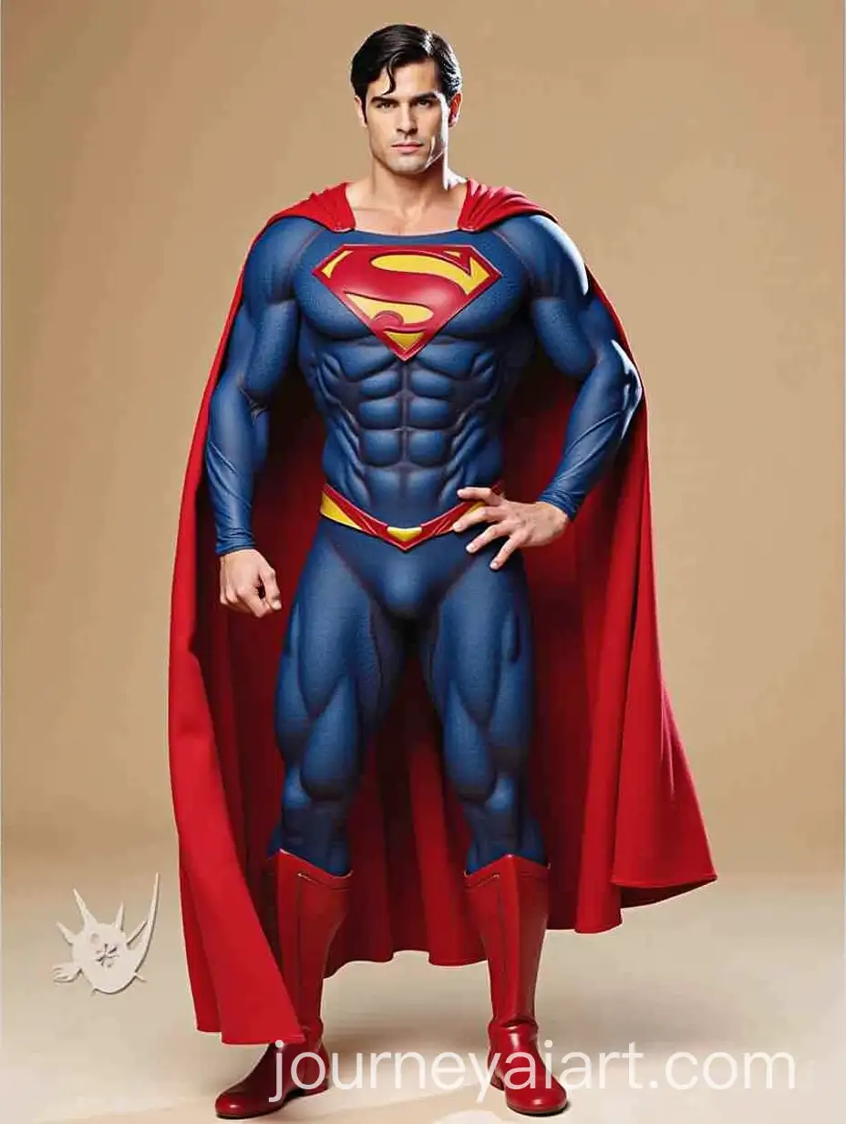 Superman-Costume-in-Acrylic-Glossy-Finish