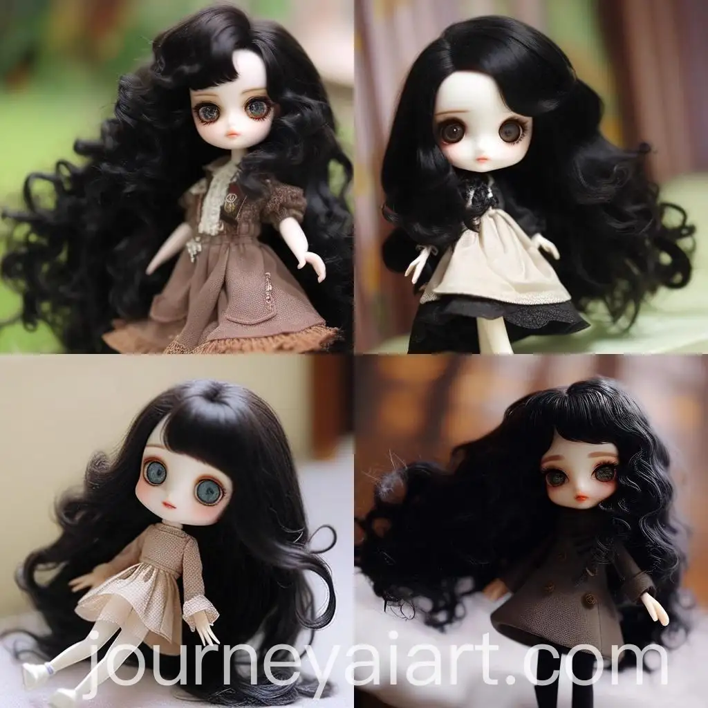 Cute-Blythe-Doll-with-Long-Black-Curly-Hair-and-Brown-Eyes