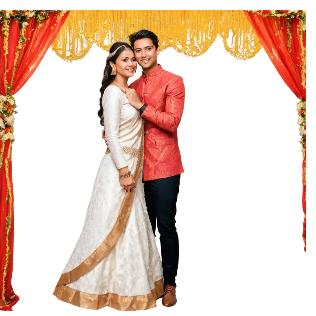 Stunning-Bengali-Wedding-Couple-PNG-Image-for-Memorable-Celebrations