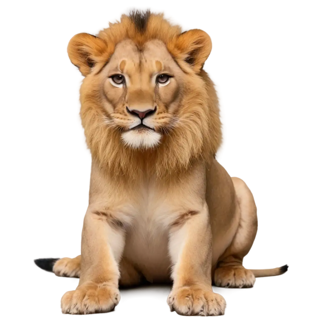 Lion-with-Mouse-PNG-HighQuality-Image-for-Diverse-Uses